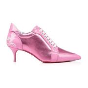 Christian Louboutin Rosa Läder Snörpumps Pink, Dam