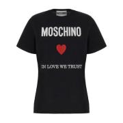 Moschino T-Shirts Black, Dam