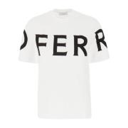 Salvatore Ferragamo T-Shirts White, Dam