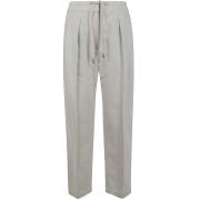 Brunello Cucinelli Straight Trousers Gray, Dam