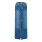 InWear Denim Skirts Blue, Dam