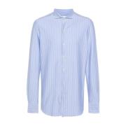 Finamore Formal Shirts Blue, Herr