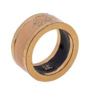 Carolina Herrera Pre-owned Pre-owned Plast ringar Beige, Dam