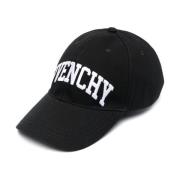 Givenchy Broderad Logotyp Böjd Keps Black, Herr