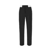 Palm Angels Straight Trousers Black, Herr