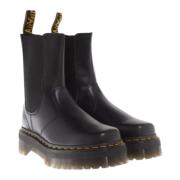 Dr. Martens Quad Squared Svarta Läderstövlar Black, Dam