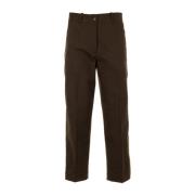 Nine In The Morning Bruna Byxor Stilfull Pantalone Brown, Dam