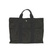 Hermès Vintage Pre-owned Nylon totevskor Gray, Dam