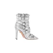 Aquazzura Pre-owned Pre-owned Canvas stvlar Gray, Dam