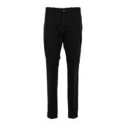 Nine In The Morning Slim-fit Trousers Black, Herr