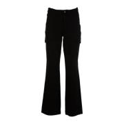 Reiko Wide Trousers Black, Dam