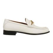 Valentino Garavani Ivory Loafer Vlogo Gate White, Dam