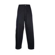 Emporio Armani Wide Trousers Black, Herr