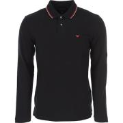 Emporio Armani Klassisk Polo Skjorta Black, Herr