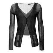 Pinko Long Sleeve Tops Black, Dam