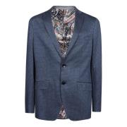 Etro Navy Roma Jacket Blue, Herr