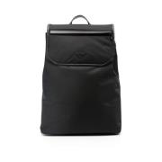 Emporio Armani Backpacks Black, Herr