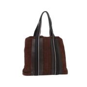 Hermès Vintage Pre-owned Bomull totevskor Brown, Dam