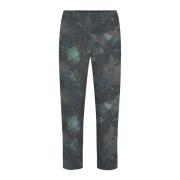 LauRie Cropped Trousers Blue, Dam