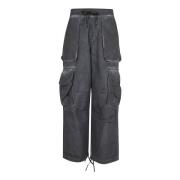 A Paper Kid Wide Trousers Black, Herr