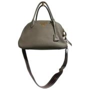 Prada Vintage Pre-owned Laeder handvskor Gray, Dam