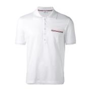 Thom Browne Merceriserad Pikéficka White, Herr