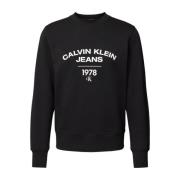 Calvin Klein Sweatshirts Hoodies Black, Herr