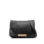 Victoria Beckham Stor Läder Chain Pouch Axelväska Black, Dam