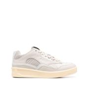 Jil Sander Panelerade låga sneakers Gray, Dam