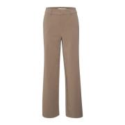 Gestuz Earth Straight Leg Byxor Brown, Dam