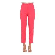 Patrizia Pepe Slim-fit Trousers Pink, Dam