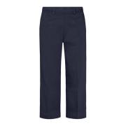 LauRie Phoebe Loose Crop Byxor Navy Blue, Dam