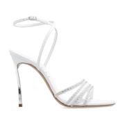 Casadei Blade klack sandaler White, Dam