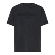 Balmain T-Shirts Gray, Herr