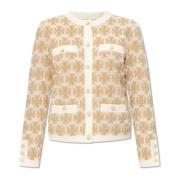 Tory Burch Monogrammönstrad kofta Beige, Dam