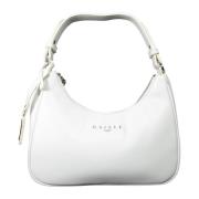 Gaëlle Paris Vit Slät Ekoläder Hobo Väska White, Dam