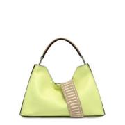 Gianni Chiarini Aurora Kollektion Läder Väska Green, Dam