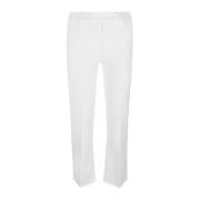 Via Masini 80 Cropped Trousers White, Dam