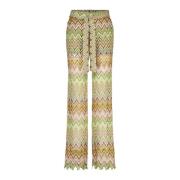 Ana Alcazar Wide Trousers Multicolor, Dam