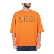 Fila T-Shirts Orange, Herr