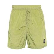 Stone Island Iridescent Nylon Metal Badshorts Green, Herr