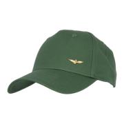 Aeronautica Militare Grön Basic Örn Metall Baseballkeps Green, Unisex