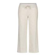 Juvia Wide Trousers Beige, Dam