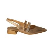 Hispanitas Guld Metallic Ballet Flats Kvinnor Yellow, Dam