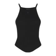 Courrèges Sleeveless Tops Black, Dam