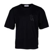 Laneus Herr bomull T-shirt Black, Herr