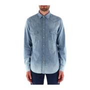 Jacob Cohën Blouses Shirts Blue, Herr