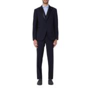 Tagliatore Single Breasted Suits Blue, Herr