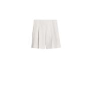 Max Mara Seersucker Bomullsshorts Beige, Dam