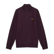 Lyle & Scott Mesh Backad Tratt Hals Jacka Purple, Herr